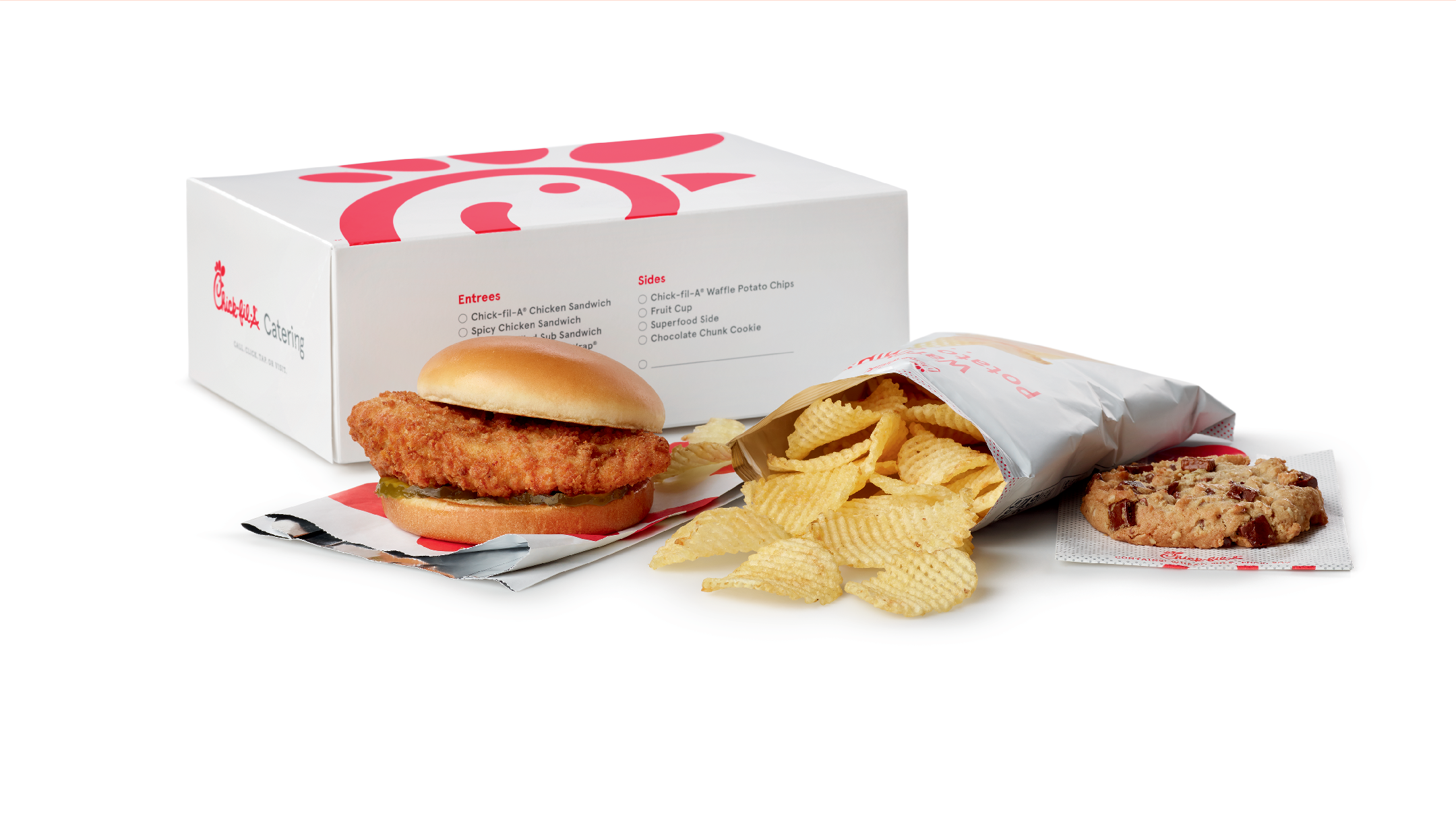 Option 1 Chicken Sandwich Meal Chips and Cookie Chick fil A